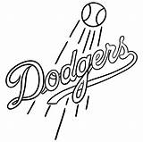 Los Angeles Dodgers Coloring Pages sketch template
