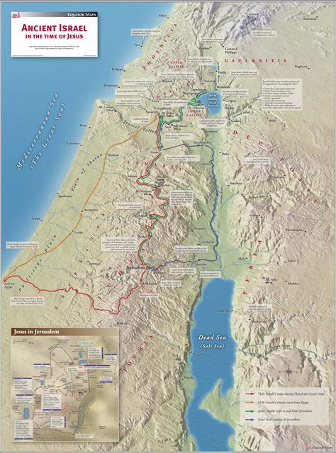 Detailed Map Of Ancient Israel