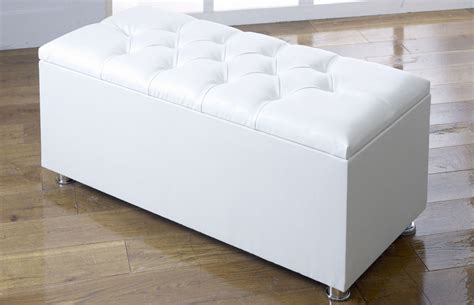 *NEW* Ottoman Storage Blanket Box in Faux Leather