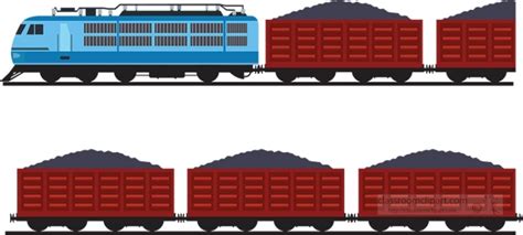 Train Clipart-train with coal clipart