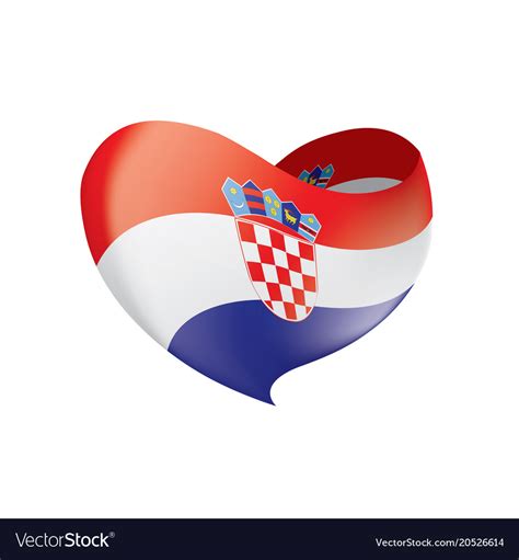 Croatia flag Royalty Free Vector Image - VectorStock