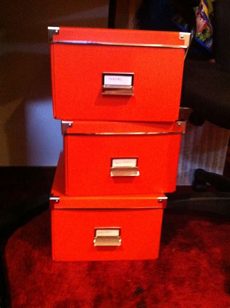everywhere orange: Orange IKEA storage boxes