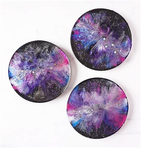 DIY Resin Galaxy Coasters - Resin Crafts Blog