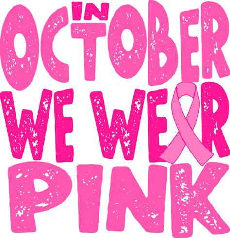 In October We Wear Pink Ribbon – Hammertime's Custom Designs