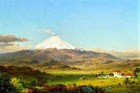 Cotopaxi I A1 by Frederick Edwin Church High Quality Canvas Art Print ...