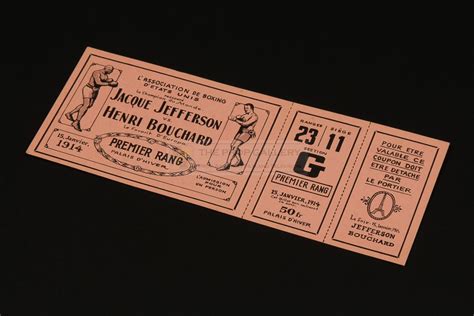 The Prop Gallery | Boxing ticket