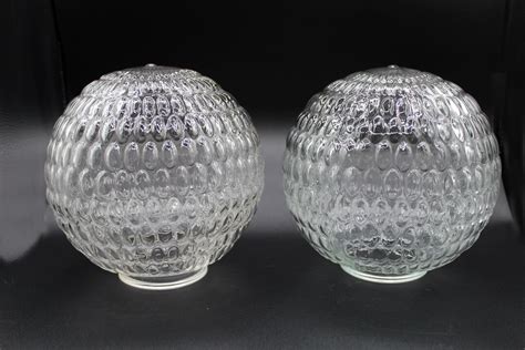 2 Large Vintage Clear Glass Lamp Globe Replacement Globes - Etsy