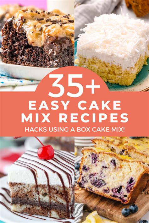 35+ Easy Cake Mix Recipes - Hacks Using A Box Cake Mix