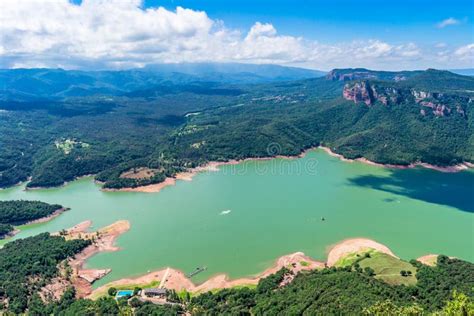 The Reservoir of Sau Catalonia, Spain Stock Image - Image of green ...