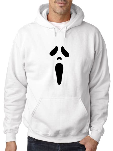 New Way - New Way 983 - Adult Hoodie Ghost Face Scream Halloween Spooky ...