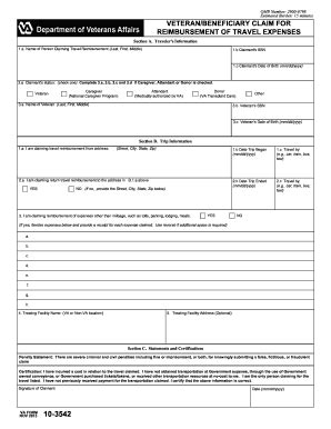 Va Form 10 3542 - Fill Online, Printable, Fillable, Blank | PDFfiller