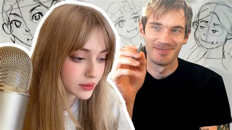 PEWDIEPIE LEARNING HOW TO DRAW? | artist's reaction - YouTube