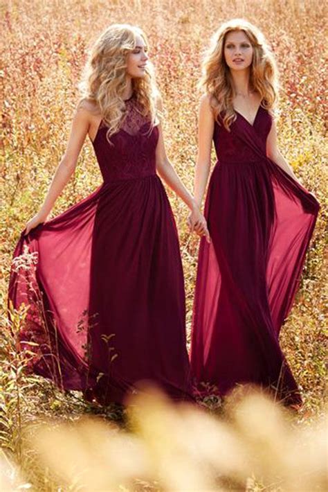 Burgundy Wedding - Best Ideas For Fall Wedding | Designer bridesmaid dresses, Burgundy ...