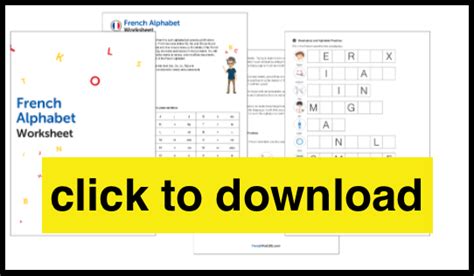 9+ Free French Worksheets PDF for Beginners