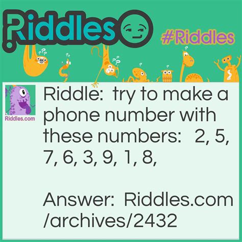 Numbers - Riddles.com