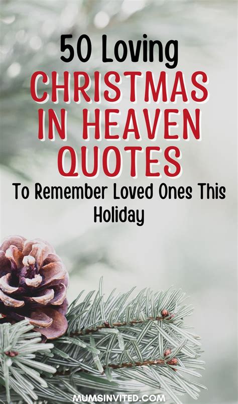 50 Christmas In Heaven Quotes To Remember Loved Ones This Holiday - Mums Invited