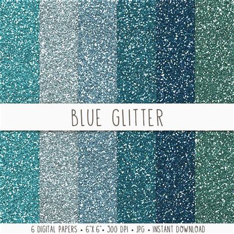 Blue Glitter Digital Paper Blue Glitter Paper by MyDearMemories, $3.00 ...