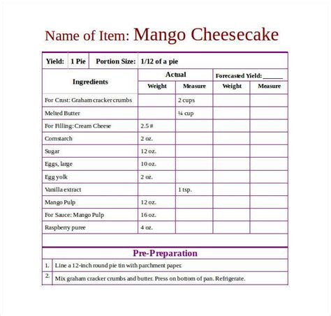 Recipe Book Template Google Docs | Dandk Organizer