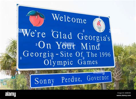 Georgia Welcome Sign High Resolution Stock Photography and Images - Alamy