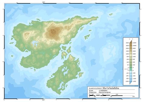 A map of an island from my fictional world. Feedback/criticism welcome! : mapmaking