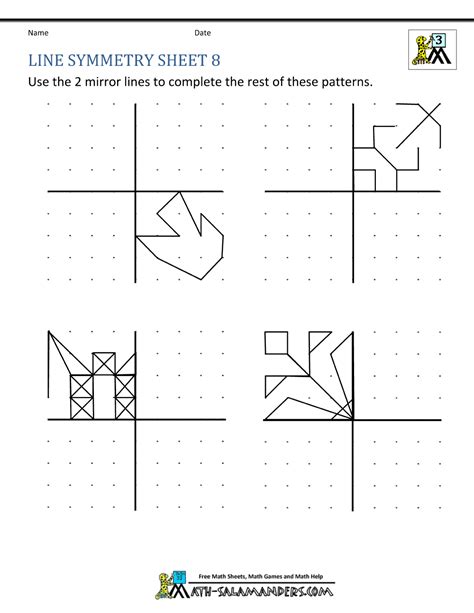 Symmetry Worksheets