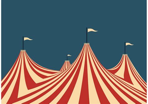 Large Big Top circus tent overlooking the outside. This highly stylized vintage-styled vista may ...