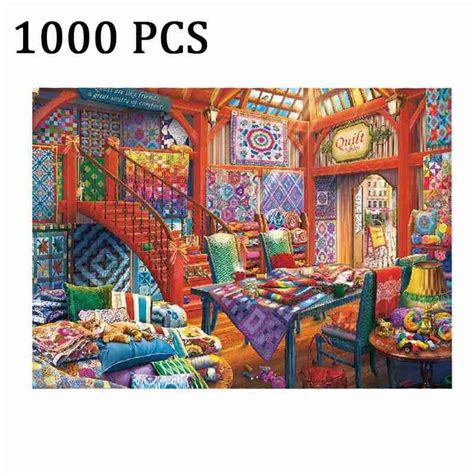 Jigsaw Puzzle 1000 Pieces Quilt Shop – Karen's Caddy