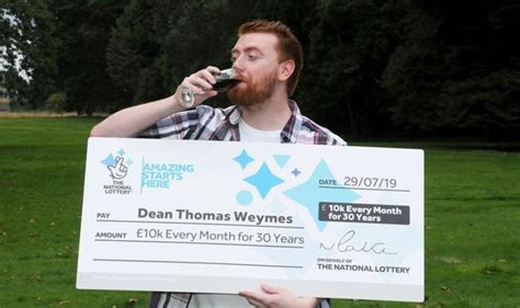 National Lottery: Amazon worker celebrates winning £10,000 per month ...