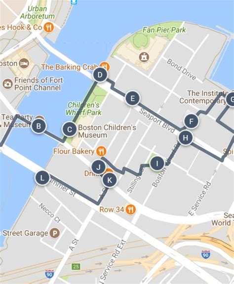 Exploring Boston's Seaport District Sightseeing Walking Tour Map - and other great travel ideas ...