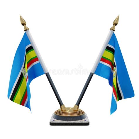 East African Community 3D Flag Stock Illustration - Illustration of ...