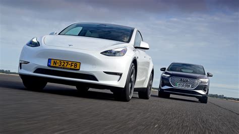 Twin test: Tesla Model Y vs Audi Q4 e-tron | DrivingElectric