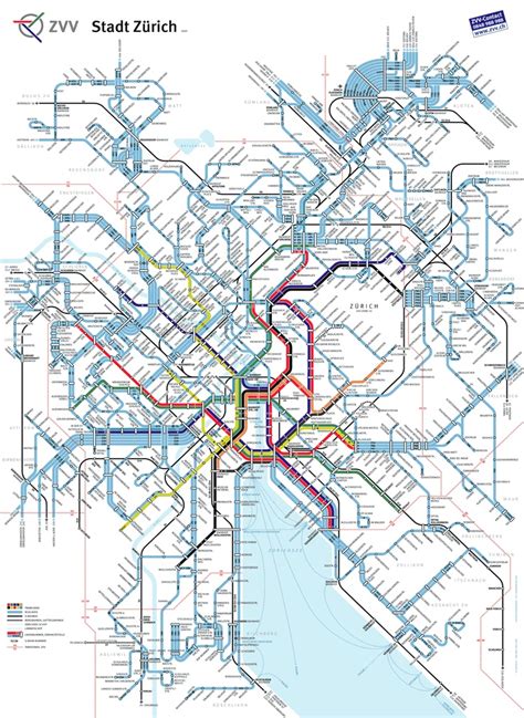 Zürich Tram Map | Transit map, Subway map design, Map