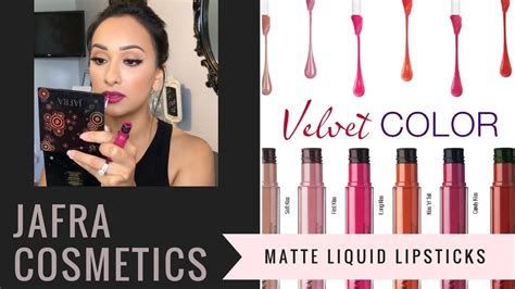 Jafra Liquid Lipstick Swatches/ Review| Makeup by Vicki - YouTube