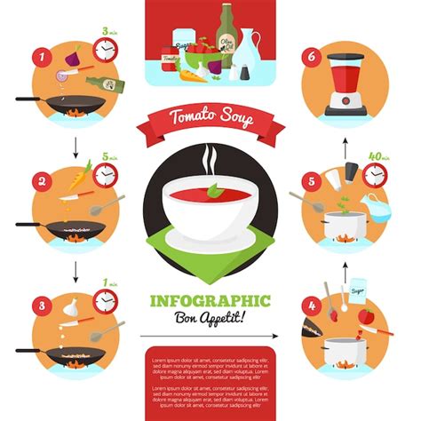 Free Vector | Infographics of cooking instructions