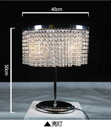 European luxury Crystal lamp creative bedroom bedside lamp modern study warm table lamp Europe ...