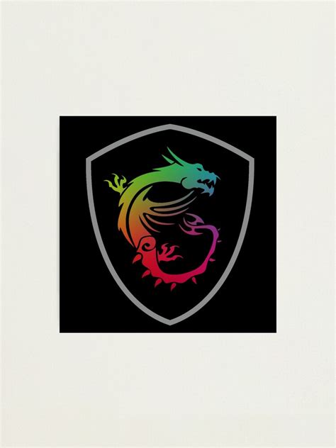 "MSI Logo RGB (Chroma)" Photographic Print for Sale by ItsAbhishek | Redbubble