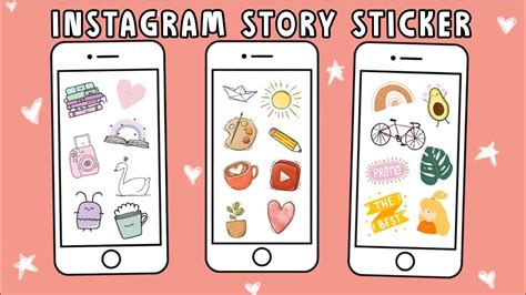 40+ Instagram Story Sticker ideas (Aesthetic & Cute Stickers) - YouTube