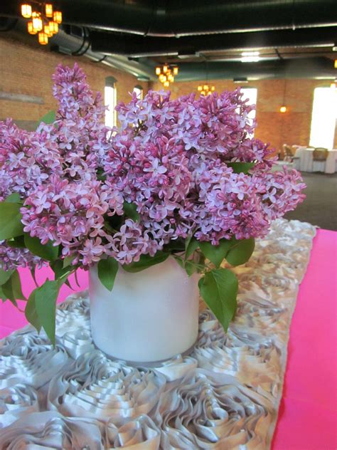 Lilacs, lilacs and more lilacs, it fills the space with fragrance. Lovely soft purple color for ...