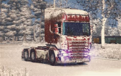 SNOW SKIN FOR SCANIA R-STREAMLINE BY RJL & SCS | ETS 2 mods - Euro truck simulator 2 mods ...