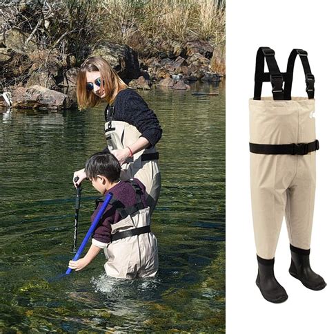 Children's Waterproof Fishing Waders ，Kid's Wader with Rubber Boots for Hiking,Hunting,Rafting ...