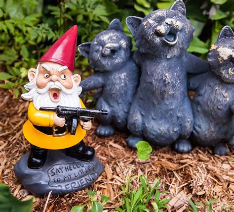 Angry Little Scarface Garden Gnome – NoveltyStreet