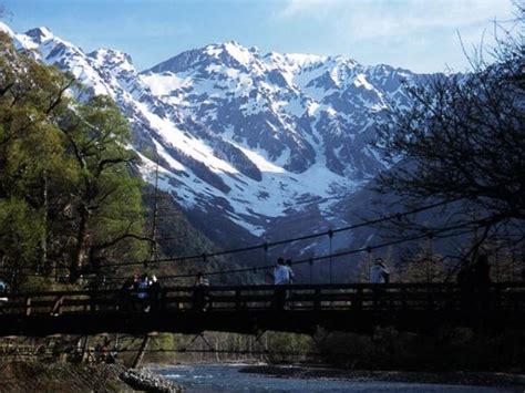 Hiking in beautiful Kamikochi mountain valley in Japan alps