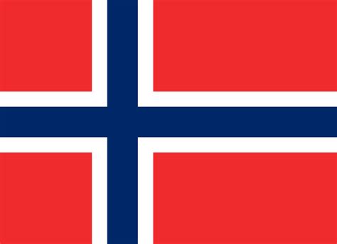 Flagge und Wappen von Norwegen