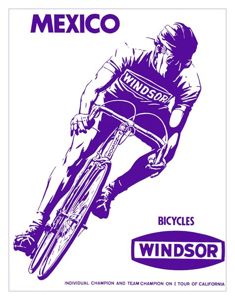 Windsor Bicycles MEXICO. Vintage Poster Print Wall Decor - Etsy