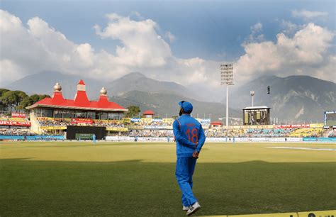 Dharamshala cricket stadium - Caught At Point