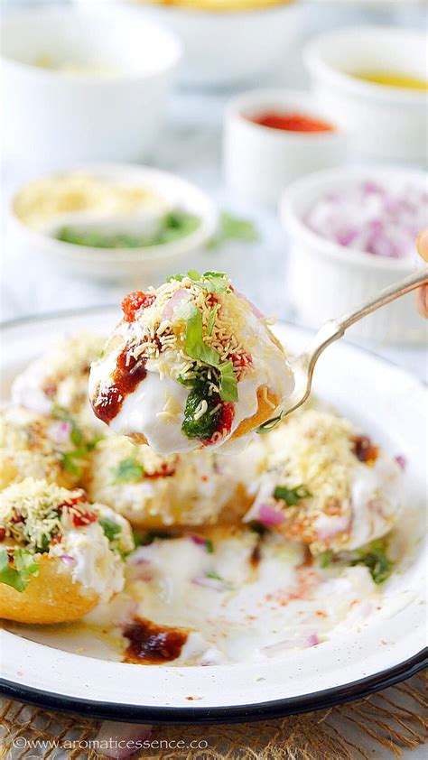 Dahi Puri Recipe | How To Make Dahi Puri - Aromatic Essence