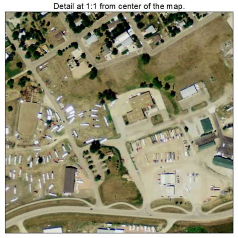 Aerial Photography Map of Killdeer, ND North Dakota