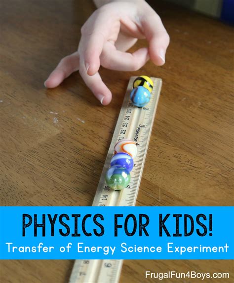 Transfer of Energy Science Experiment for Kids - Frugal Fun For Boys and Girls