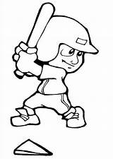 Baseball Player For Kids coloring Page  Download Print Or Color sketch template