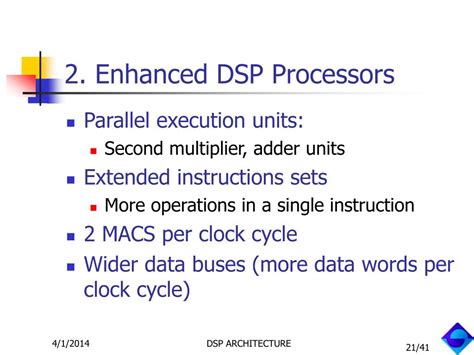 PPT - DSP ARCHITECTURE PowerPoint Presentation, free download - ID:596101